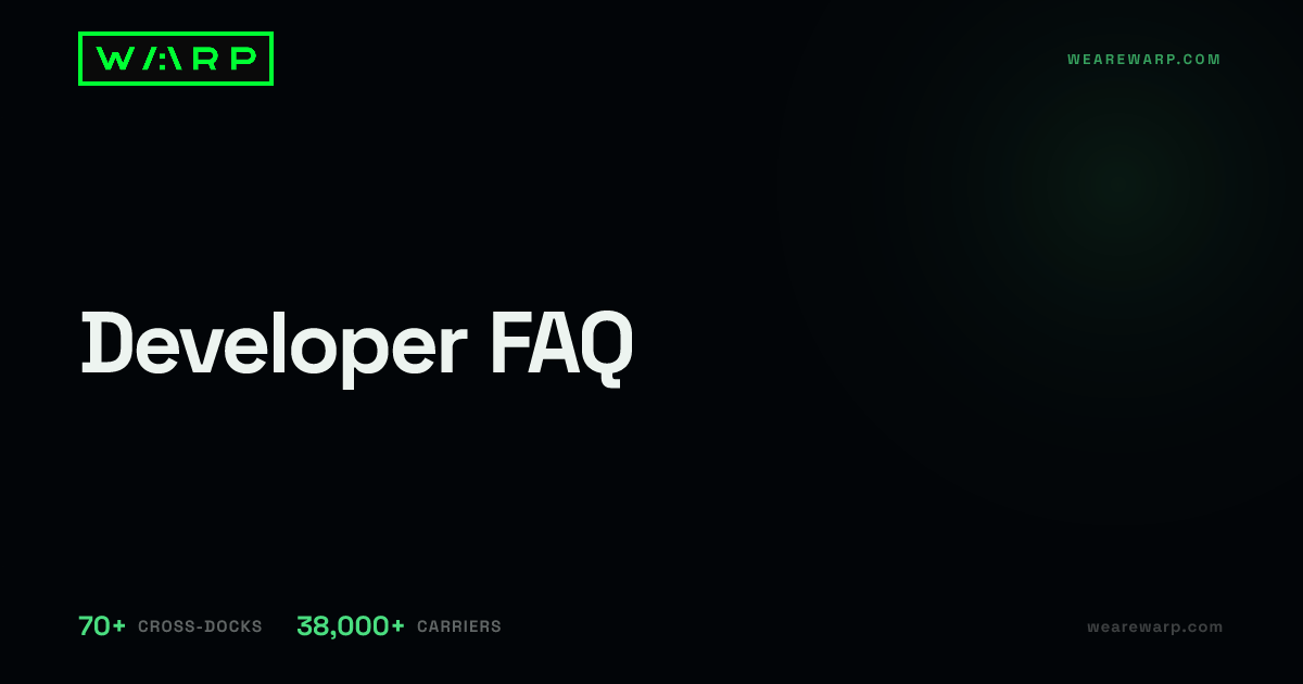 Developer FAQ | Warp
