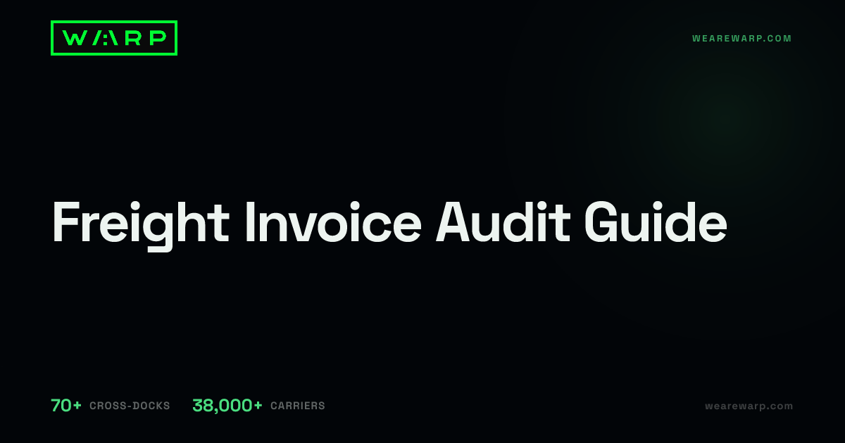 Freight Invoice Audit Guide | Warp