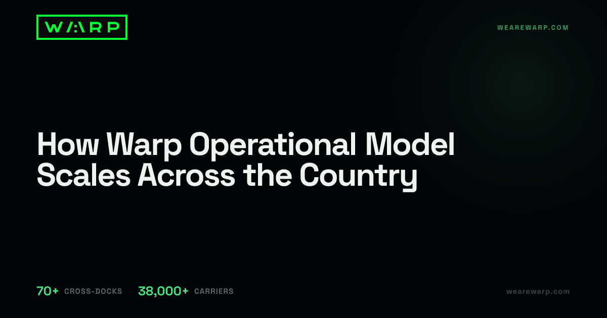 How Warp Operational Model Scales Across the Country | Warp