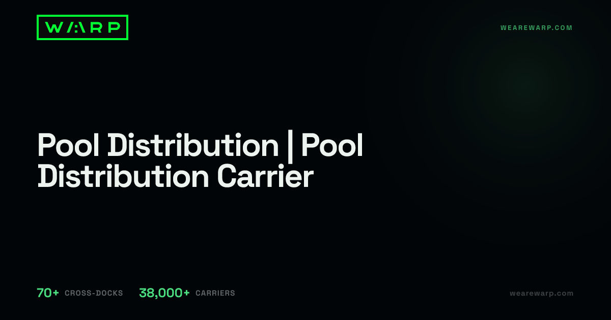 Pool Distribution | Pool Distribution Carrier | Warp