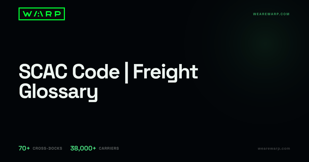 SCAC Code | Freight Glossary | Warp