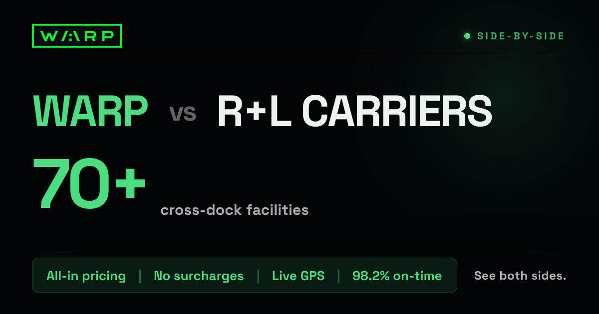Warp vs R+L Carriers | Warp